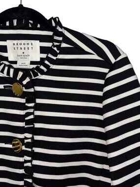 Broome Street / Kate Spade Ruffled Cropped Blazer - Size 10